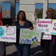 Protesters show support for Sandbranch in front of the downtown Dallas Administration Building Mar. 22, 2016.
WFAA-TV/Demond Fernandez via YouTube screenshot